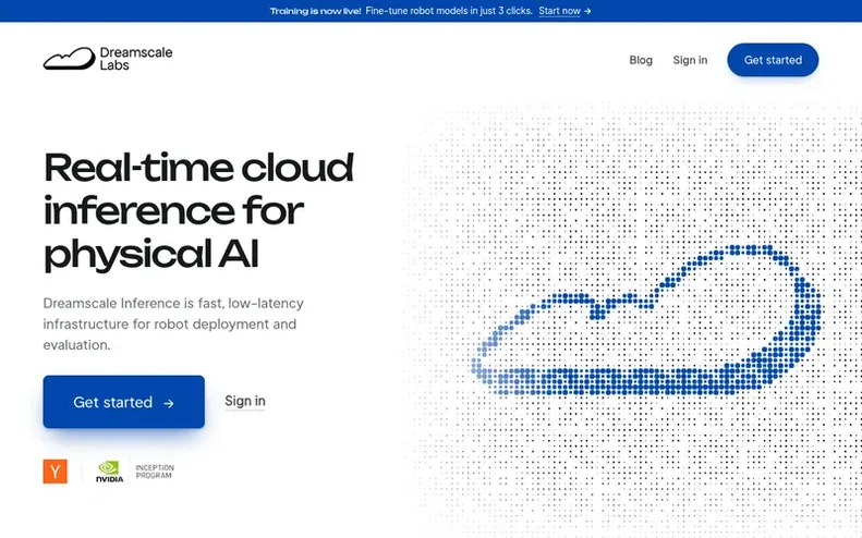 Screenshot of the Dreamscale Labs homepage