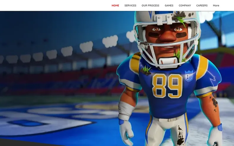 Screenshot of the Hothead Games homepage