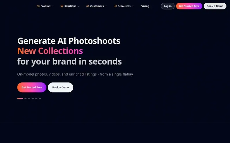 Screenshot of the Ayna homepage