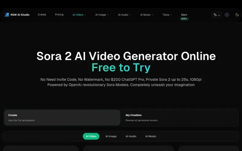 Screenshot of the RemoveWatermark homepage