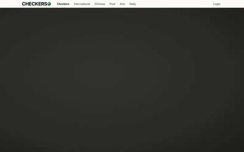 Screenshot of the Checkerso homepage