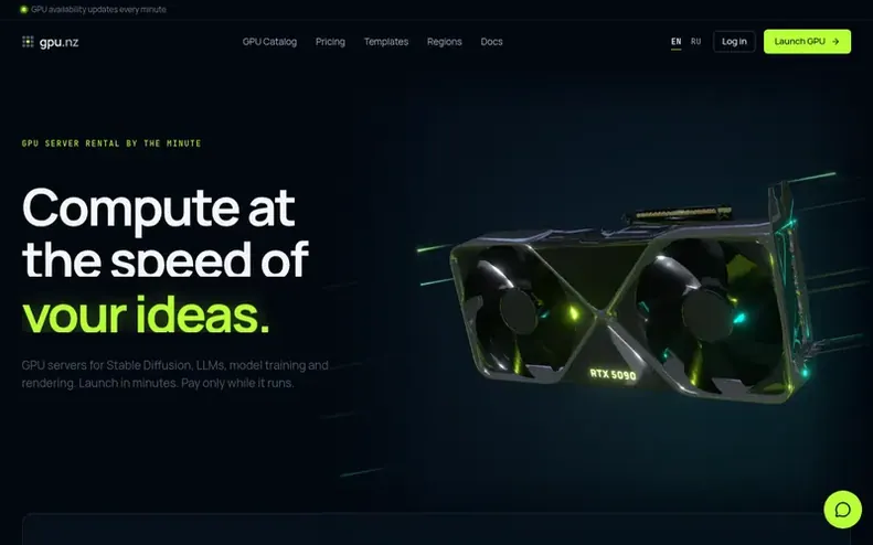 Screenshot of the gpu.nz homepage