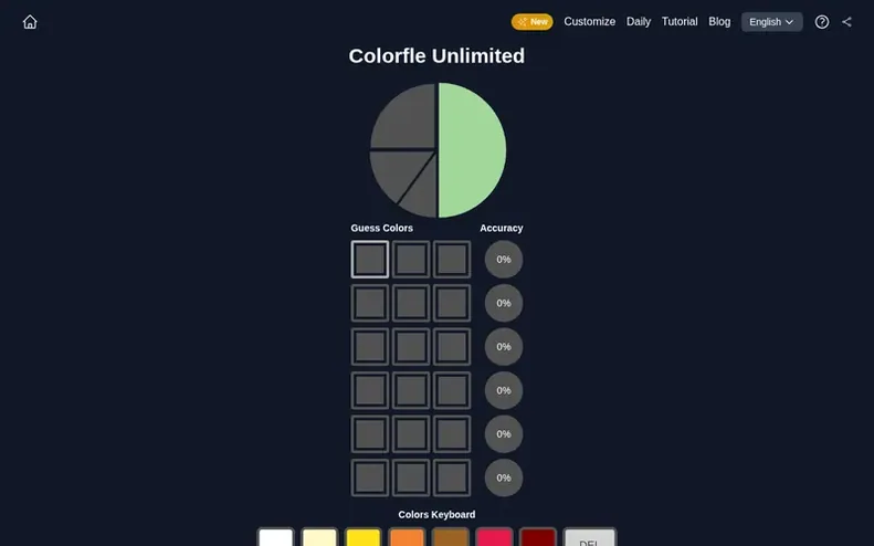 Screenshot of the Colorfle Unlimited homepage