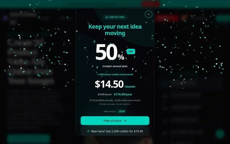 Screenshot of the GenVideo homepage
