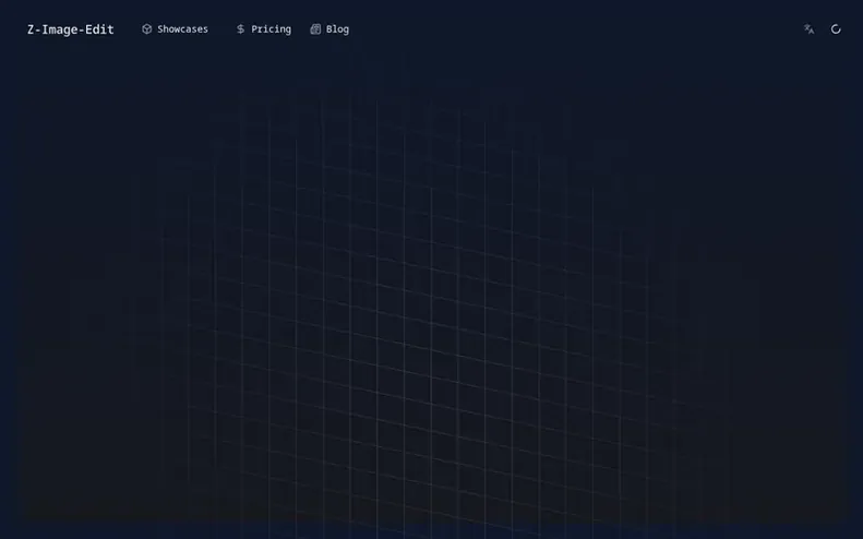 Screenshot of the Z-Image-Edit homepage